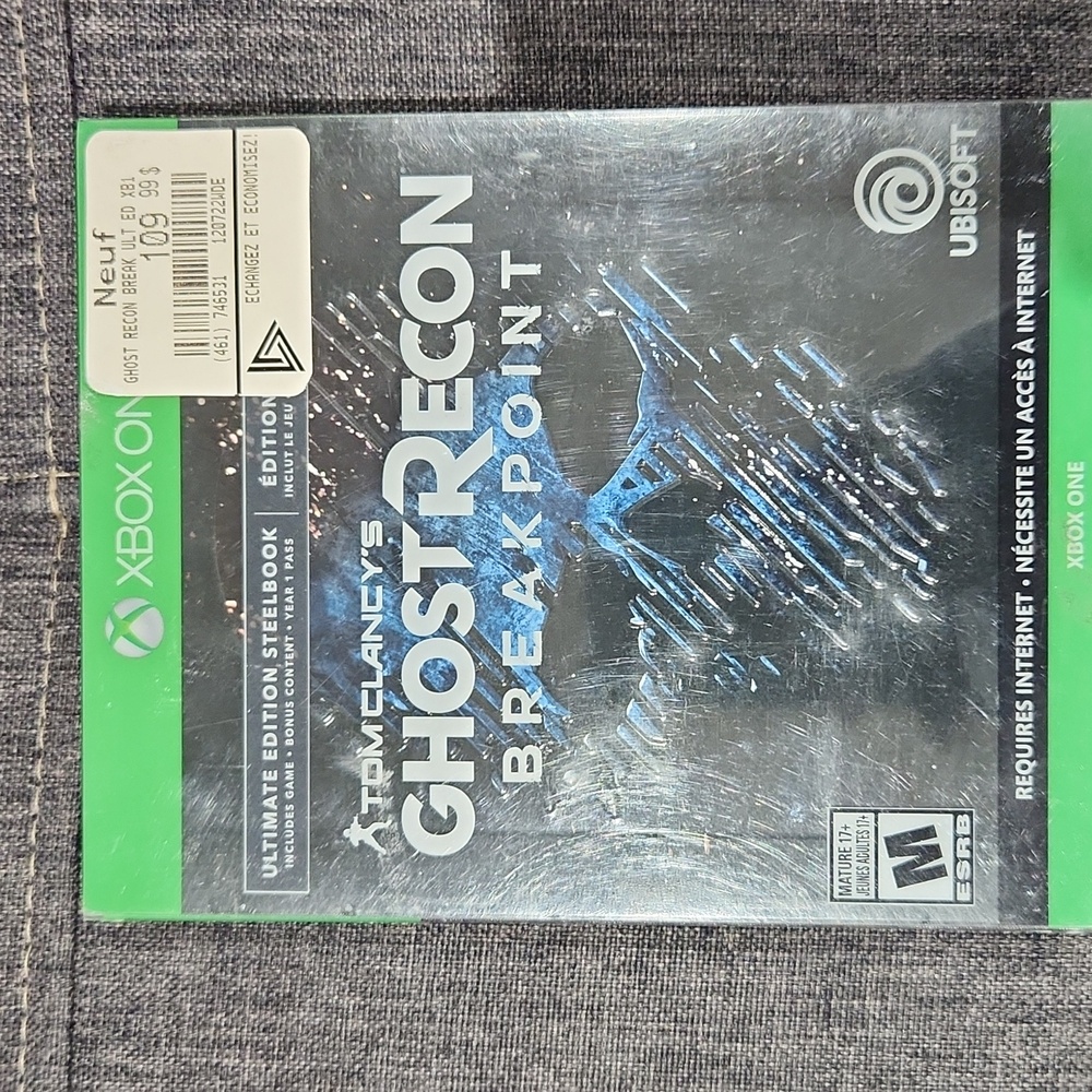 **Ultimate Edition Steelbook**Tom Clancy's Ghost Recon Breakpoint for Xbox One